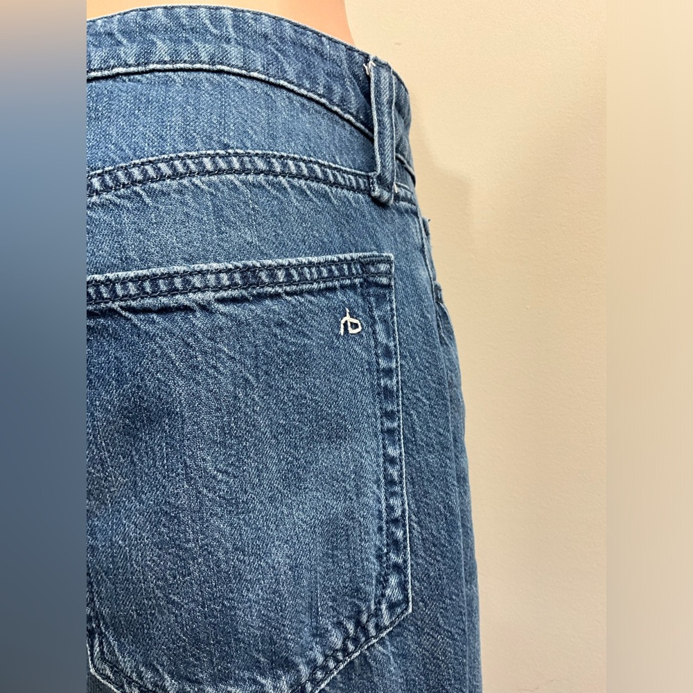RAG & BONE Lori Mid Rise Wide Leg Jeans Blue Size 26 - Picture 7 of 11